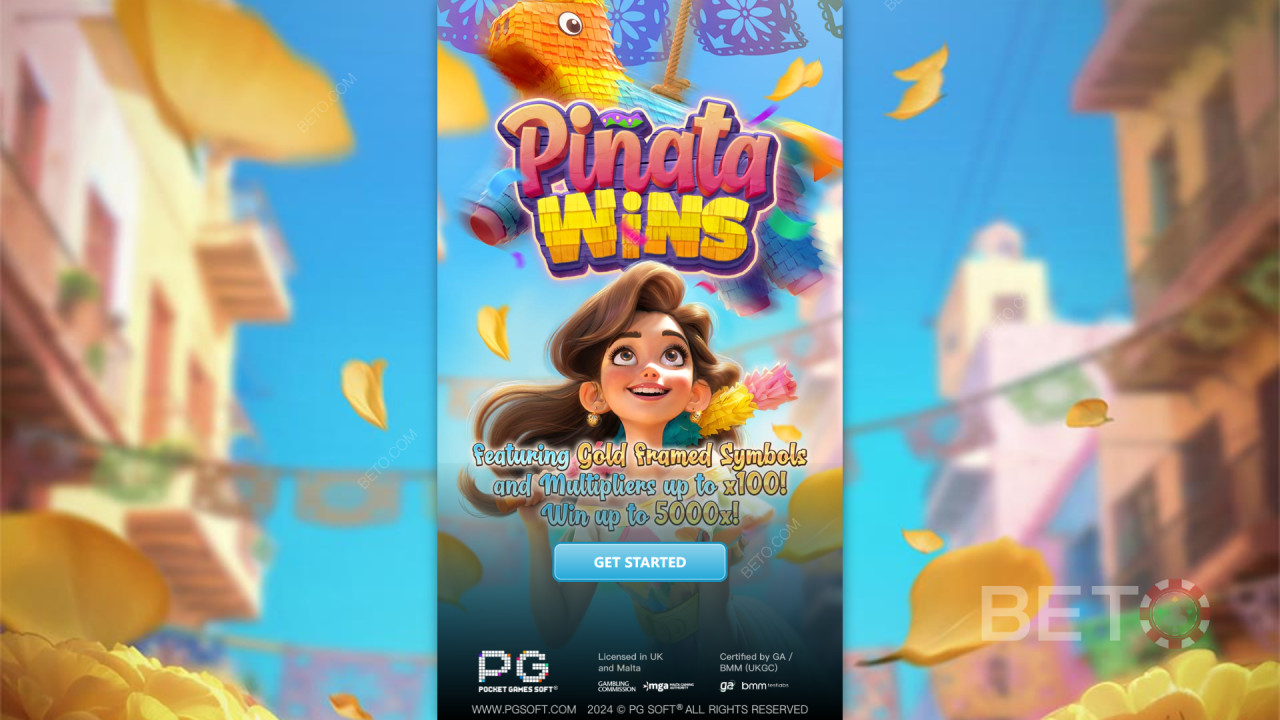 Vind 5.000 gange din indsats i Piñata Wins-spilleautomaten!
