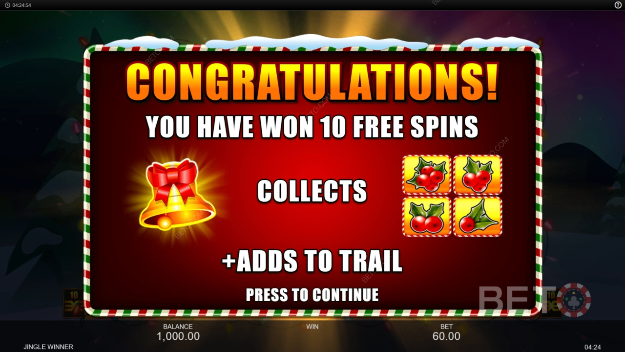 Bonusfunktioner Forklaret i Jingle Winner fra Inspired Gaming