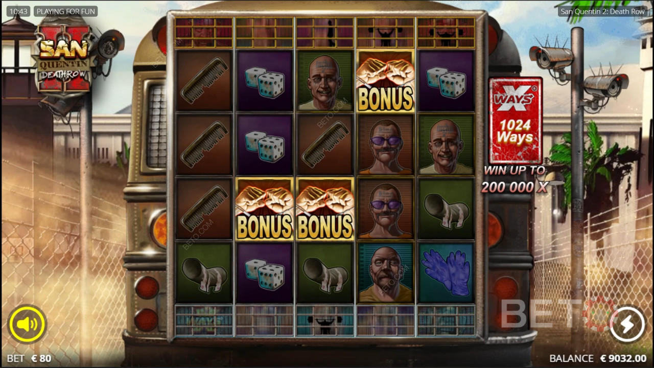 Anmeldelse af San Quentin 2 på BETO Slots