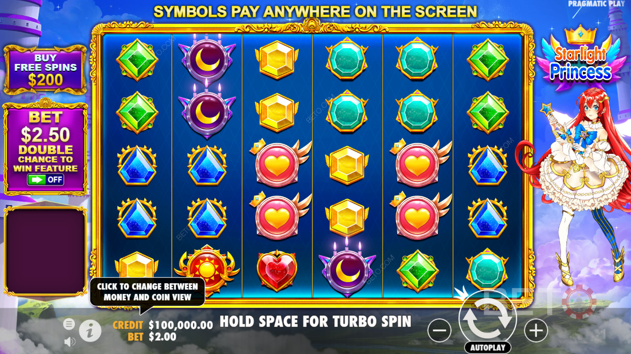 Køb Free Spins-bonussen med 100x gevinst i udvalgte regioner
