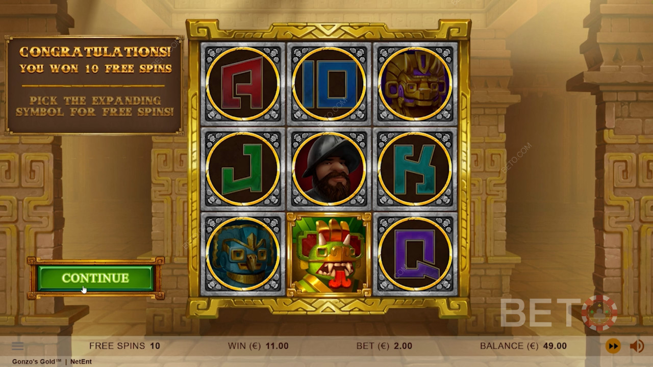 Vælg et tilfældigt Expanding Symbol før Free Spins starter