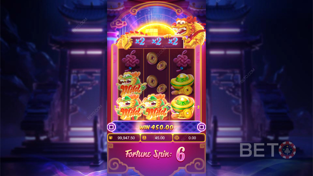 Vind 2.500 gange din indsats i Fortune Dragon!