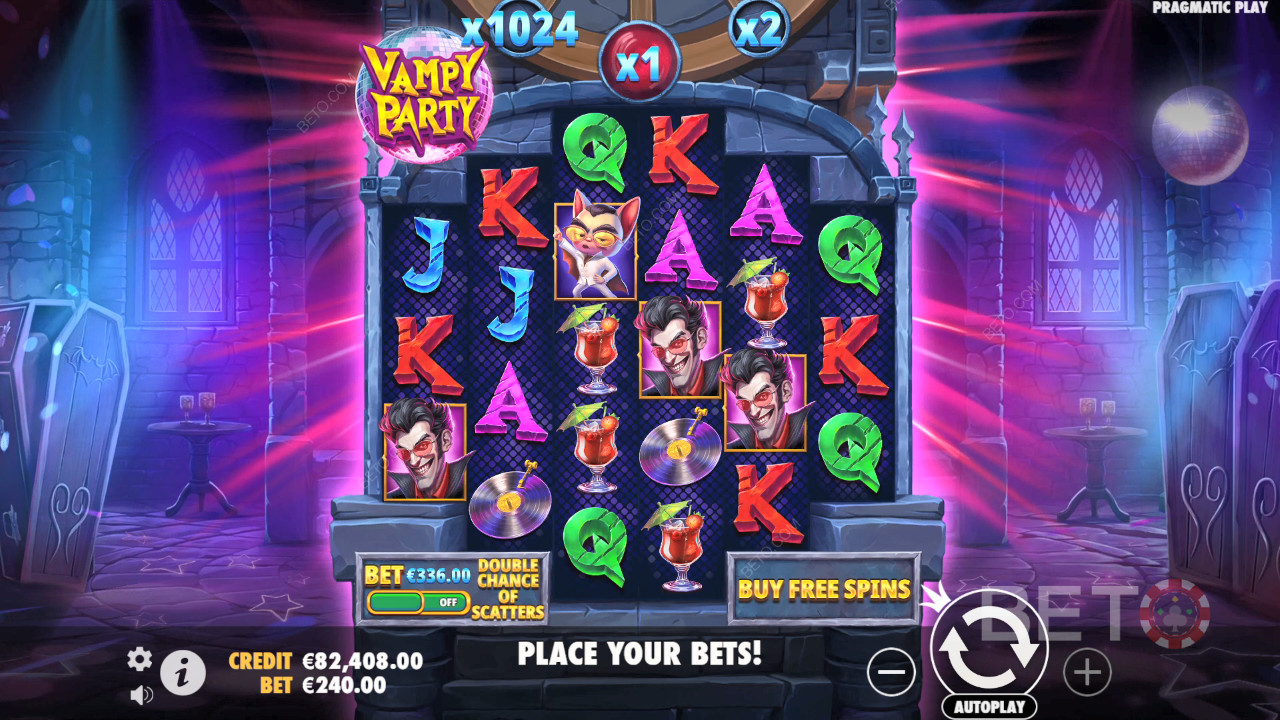 Sådan spiller du Vampy Party fra Pragmatic Play