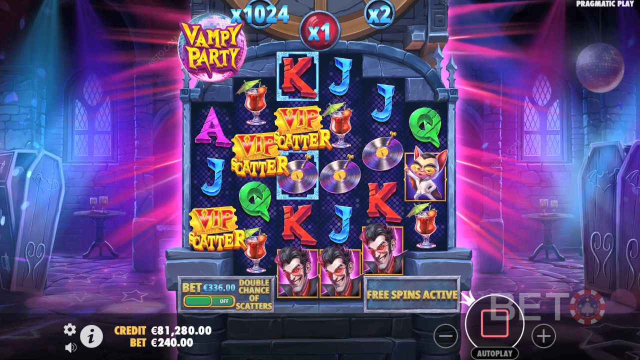 Vampy Party anmeldelse fra BETO Slots