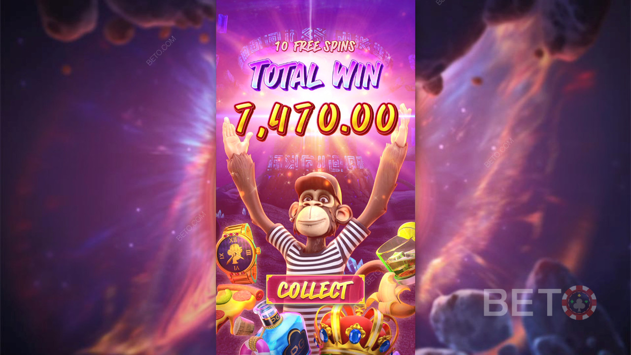 Vind 10.000x Din indsats i Wild Ape #3258 Spilleautomat!