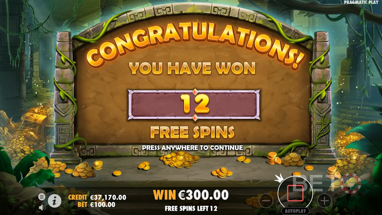 Nyd 12 Free Spins der kan genudløses i John Hunter and the Quest for Bermuda Riches