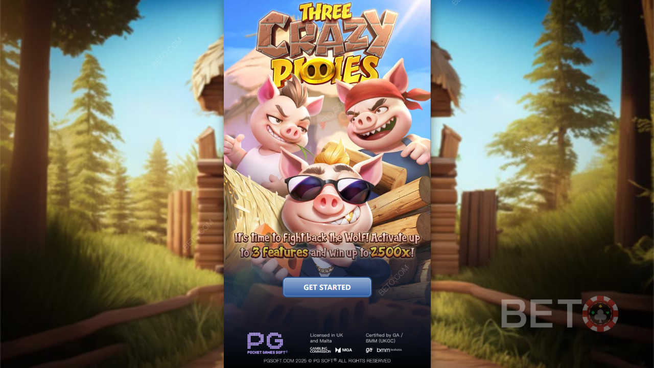 Sådan spiller du Three Crazy Piggies fra PG Soft