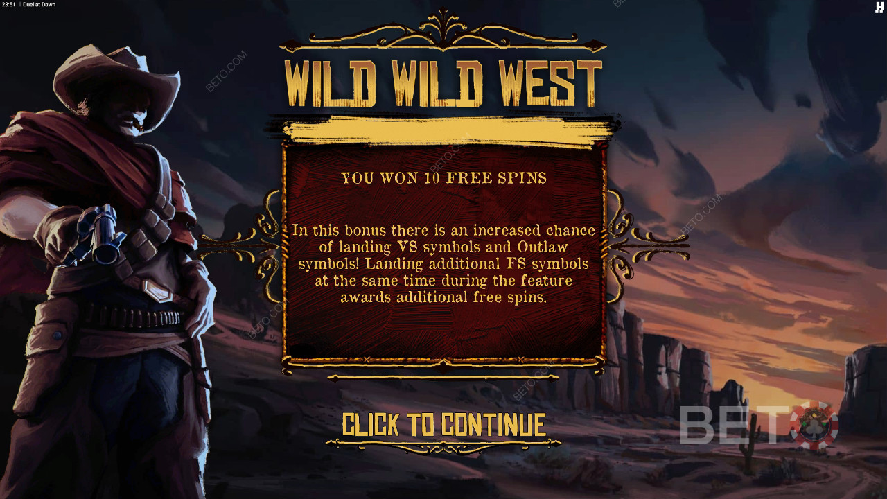 Vind 15.000x Din Indsats i Duel At Dawn Spilleautomat!
