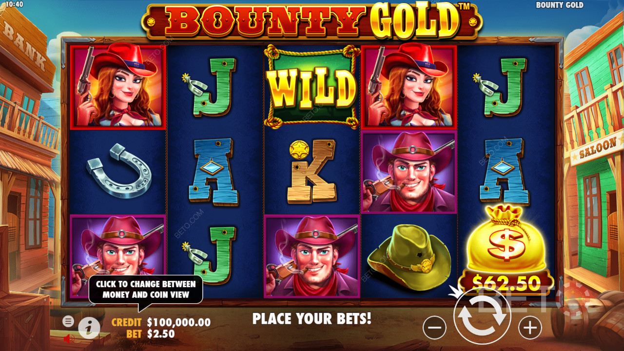 Bounty Gold byder på 25 gevinstlinjer