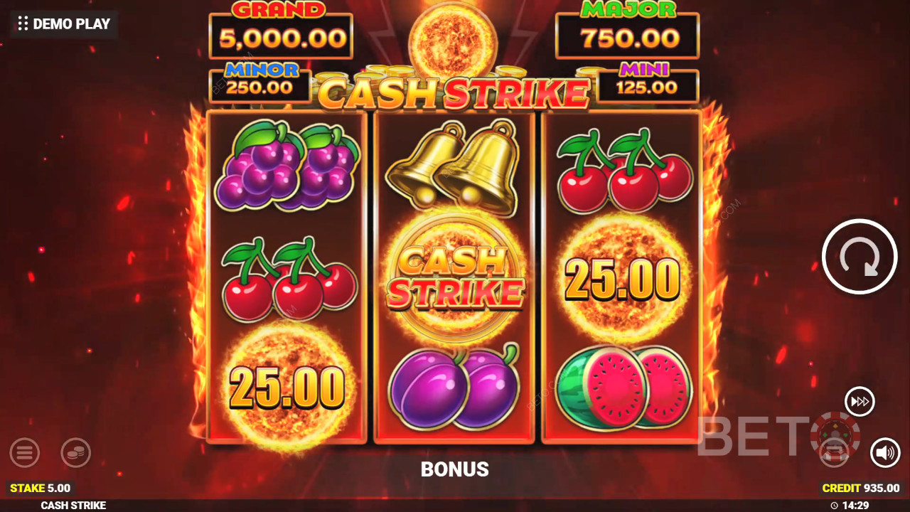 Cash Strike anmeldelse fra BETO Slots