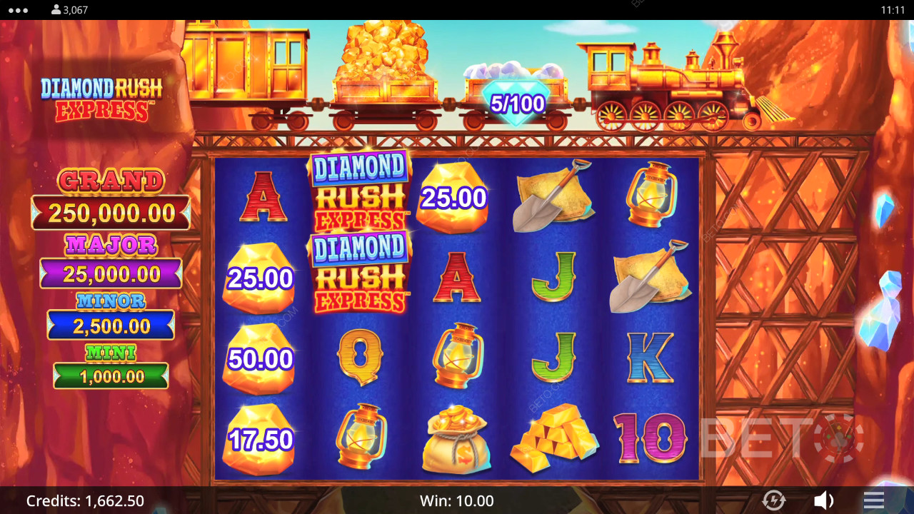 Diamond Rush Express: Anmeldelse fra BETO