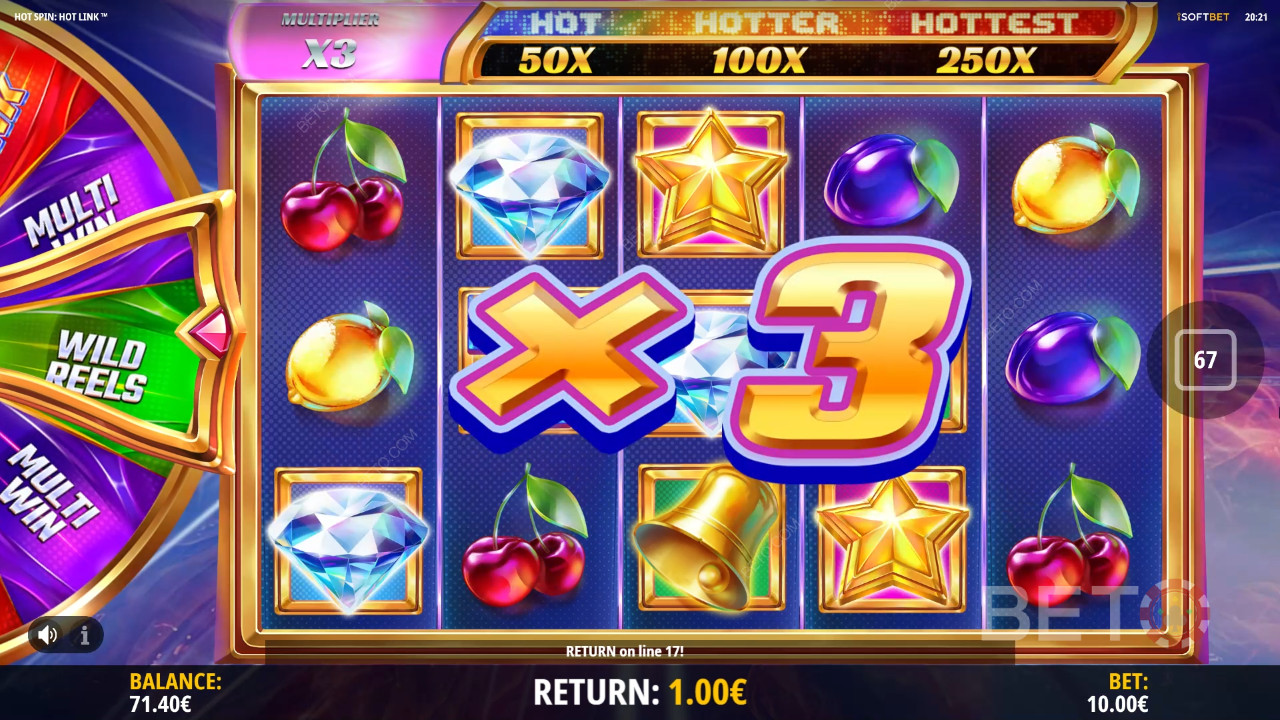 Svimlende gevinster i Hot Spin Hot Link