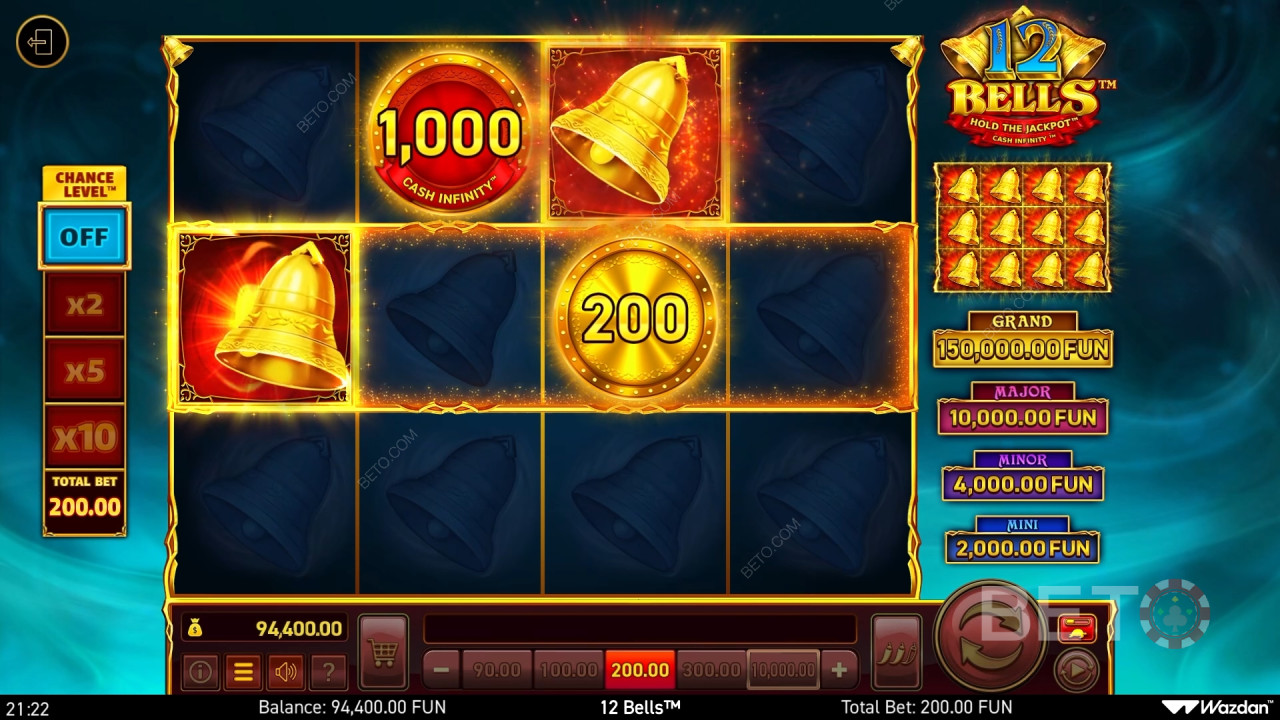 12 Bells anmeldelse fra BETO Slots