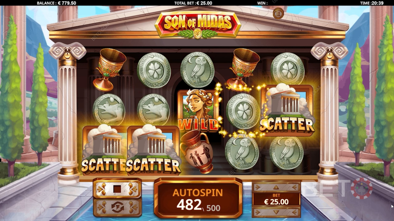 Vind masser af gratis spins i Son of Midas