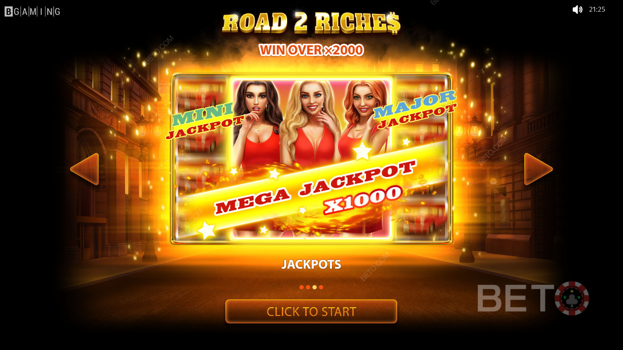 Vejen til Rigdom: Mega Jackpot på 1.000x
