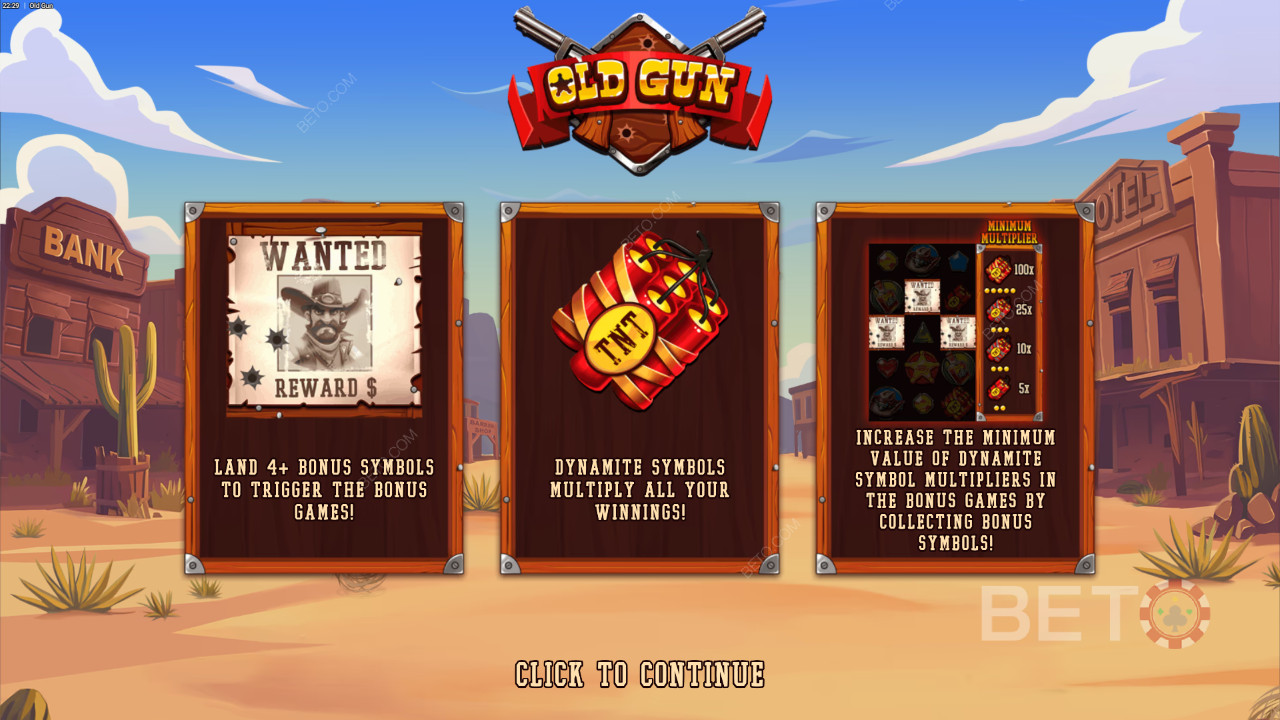 Bonusfunktioner Forklaret i Old Gun fra Backseat Gaming
