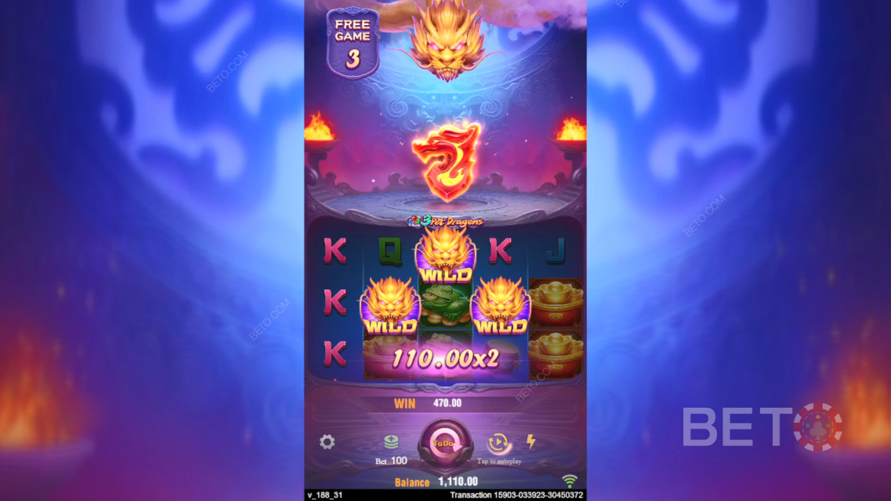 Sådan spiller du TaDa Gamings 3 Pot Dragons