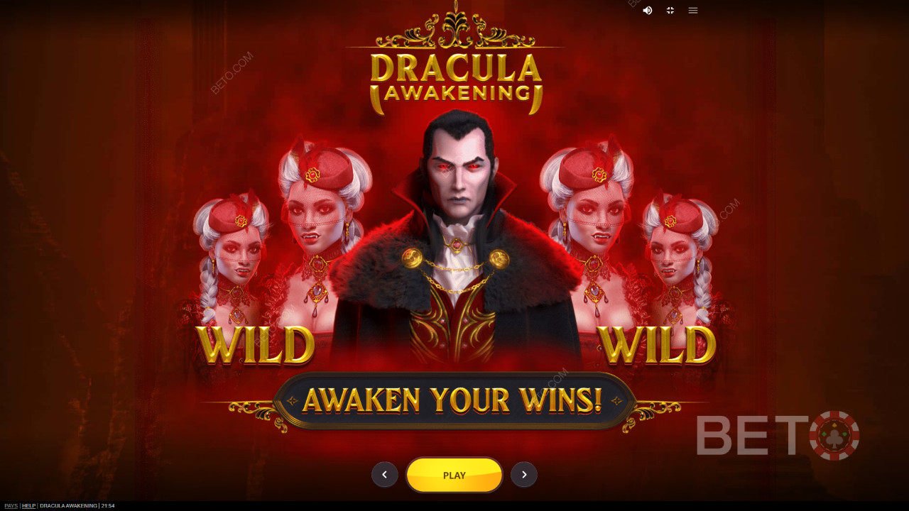 Oplev Draculas magt i Dracula Awakening online spilleautomat