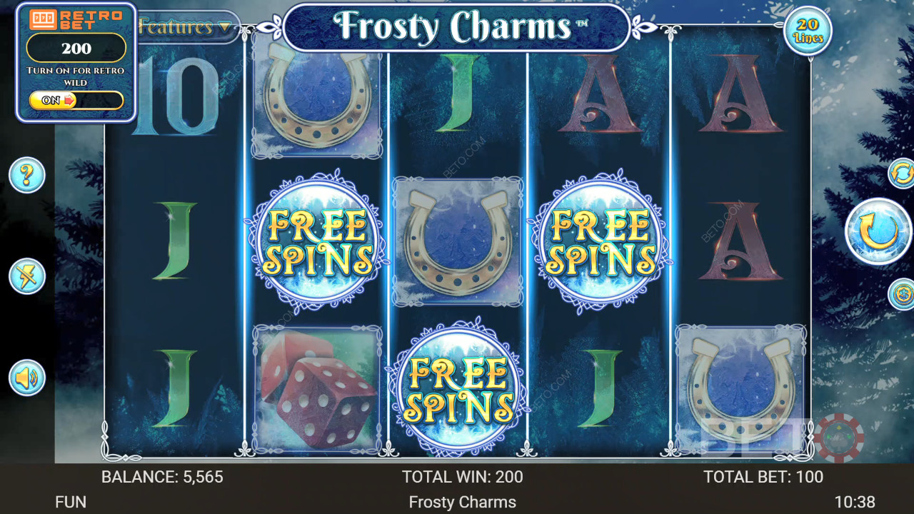 Frosty Charms anmeldelse fra BETO Slots
