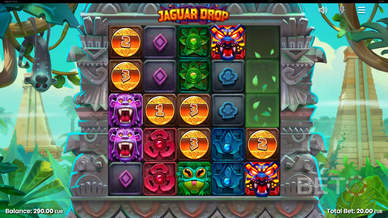 Jaguar Drop anmeldelse fra BETO Slots