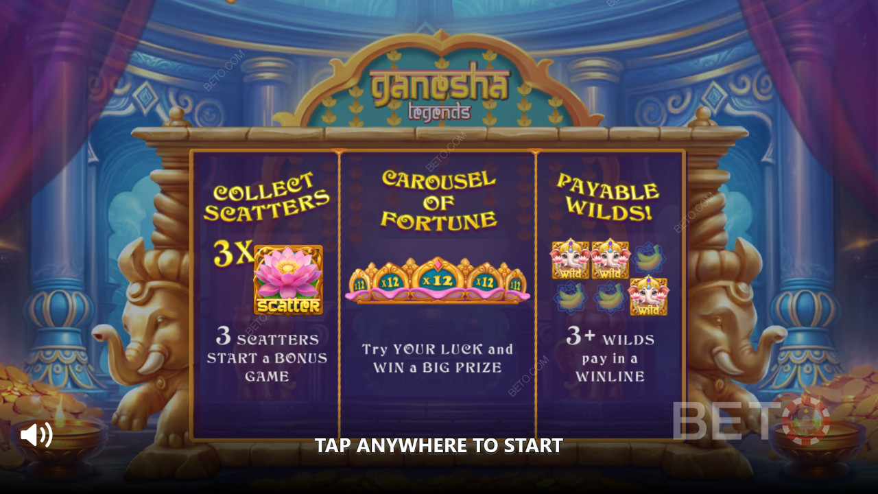 Bonusfunktioner i Ganesha Legends fra Gamebeat forklaret