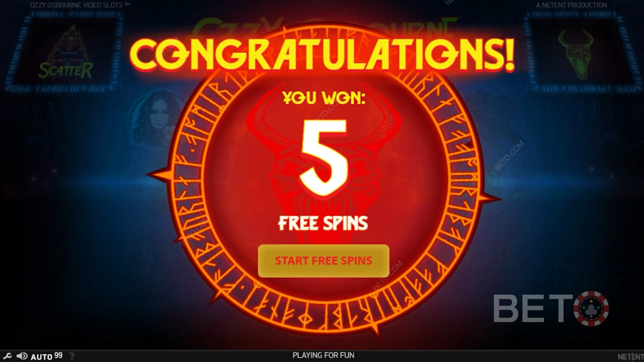 Aktivér Bonus-Indsatsen for 5 Gratis Spins i Ozzy Osbourne-automaten