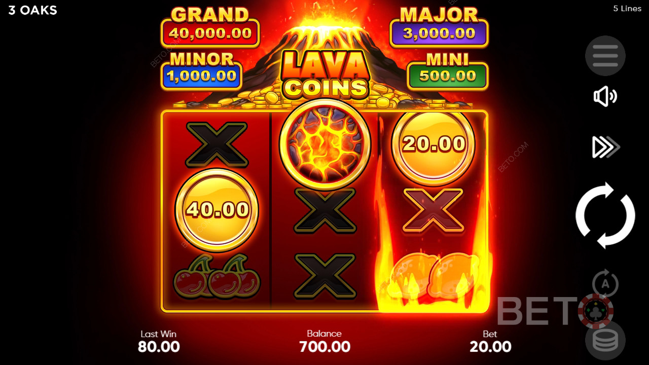 Lava Coins: Anmeldelse fra BETO Slots