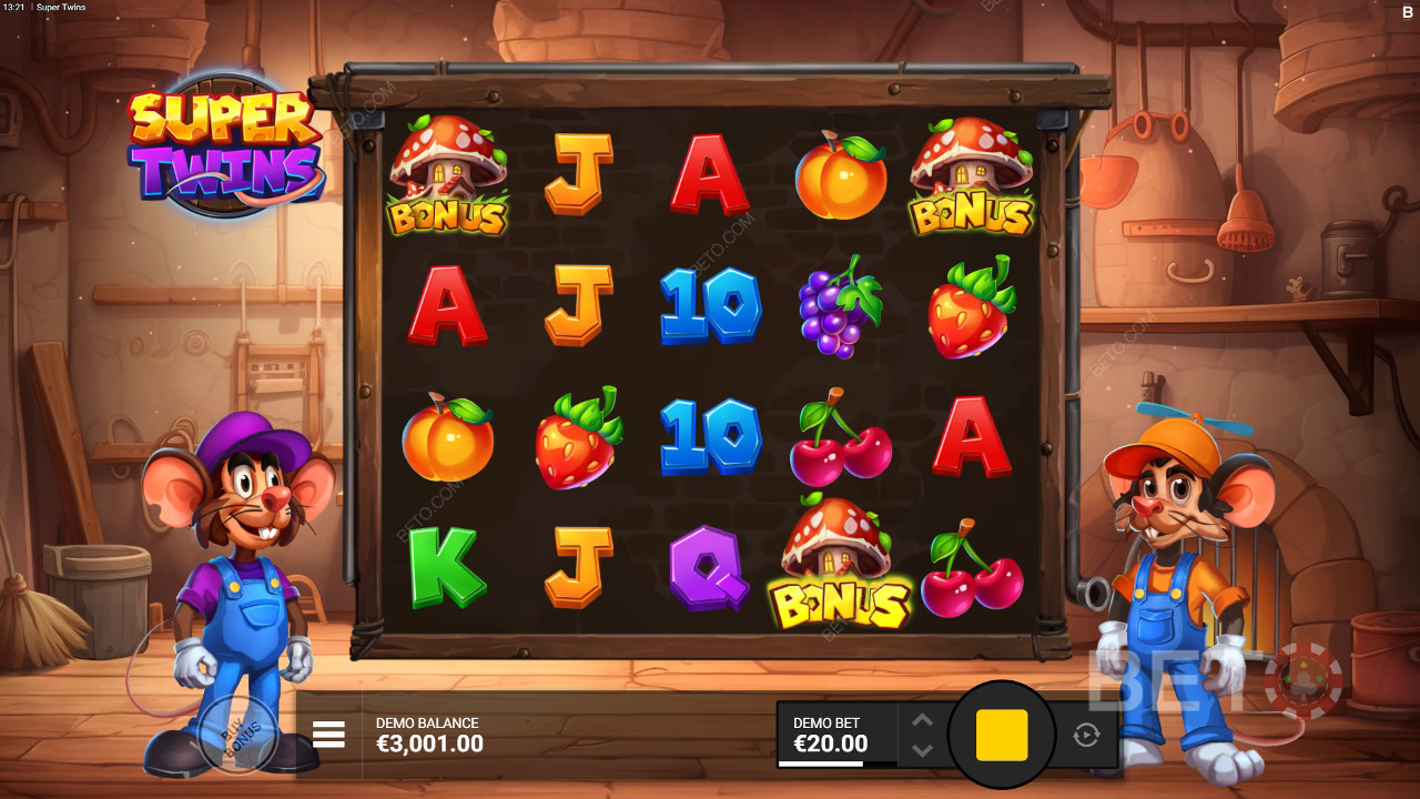 Super Twins: Anmeldelse fra BETO Slots