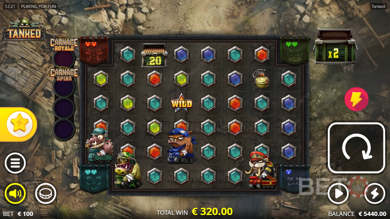 Sådan spiller du Tanked fra Nolimit City