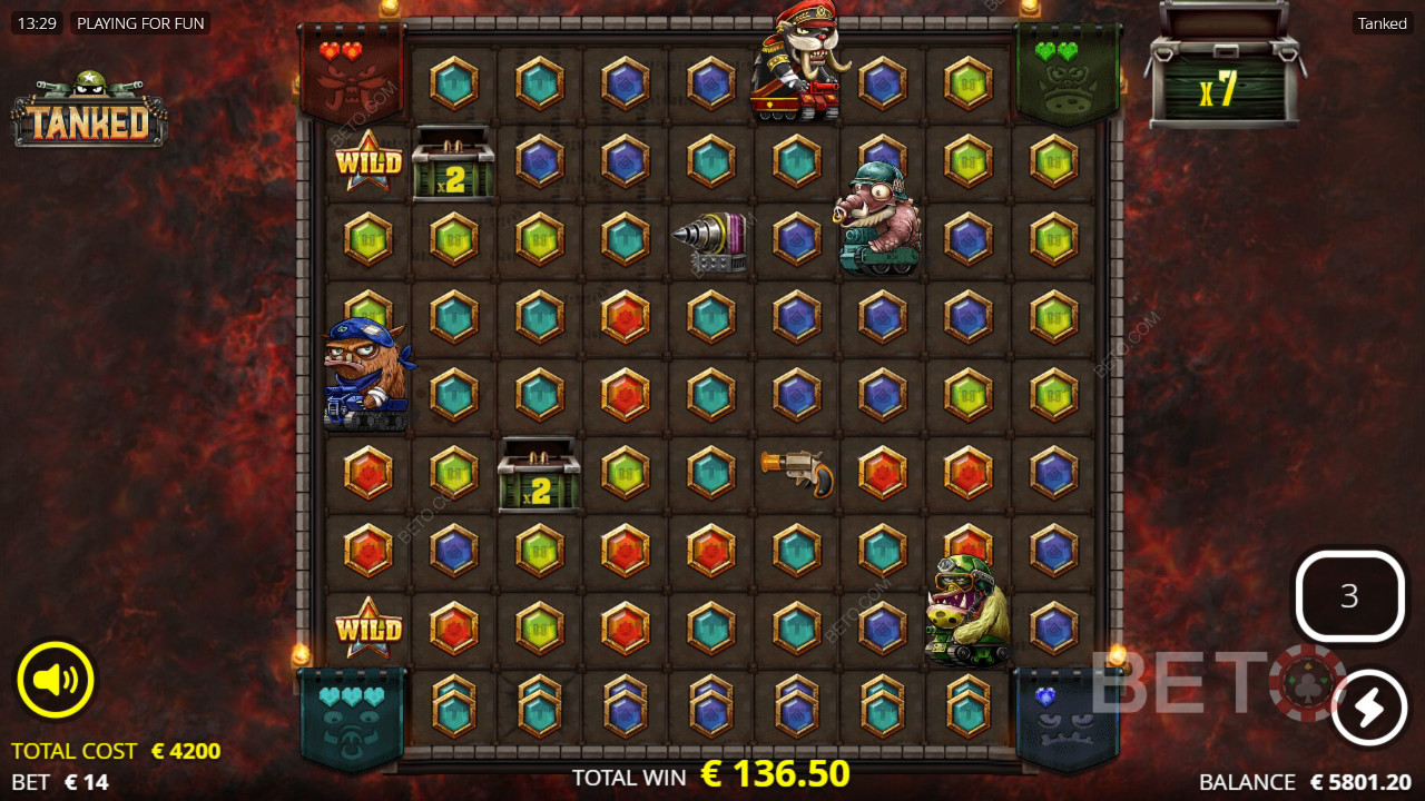 Vind 25.000 gange din indsats i Tanked spilleautomaten!
