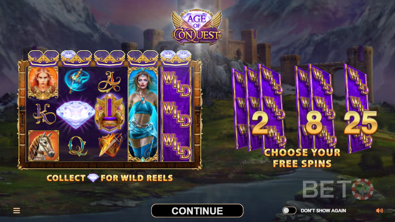 Nyd Wild Hjul og Free Spins i Age of Conquest