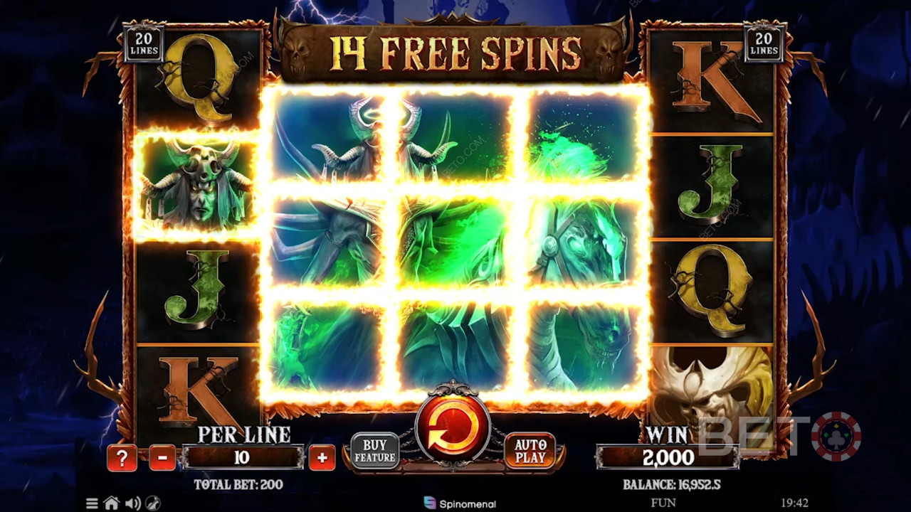 Vind op til 50 gratis spins ved at gamble dine spins i Gamble-funktionen