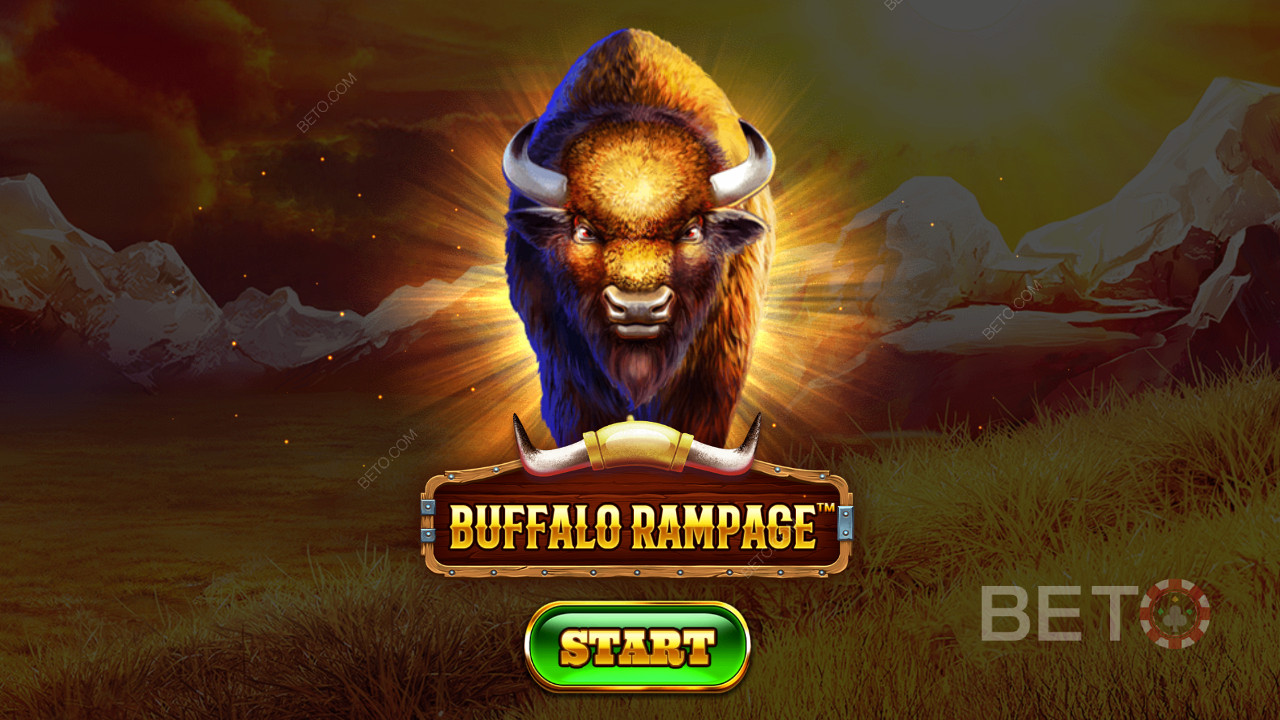 Bevæg dig rundt i den enorme ørken blandt vilde dyr i Buffalo Rampage 