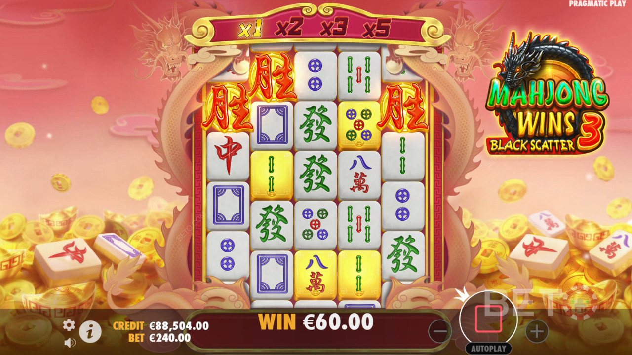 Mahjong Wins 3 - Black Scatter Anmeldelse fra BETO Slots