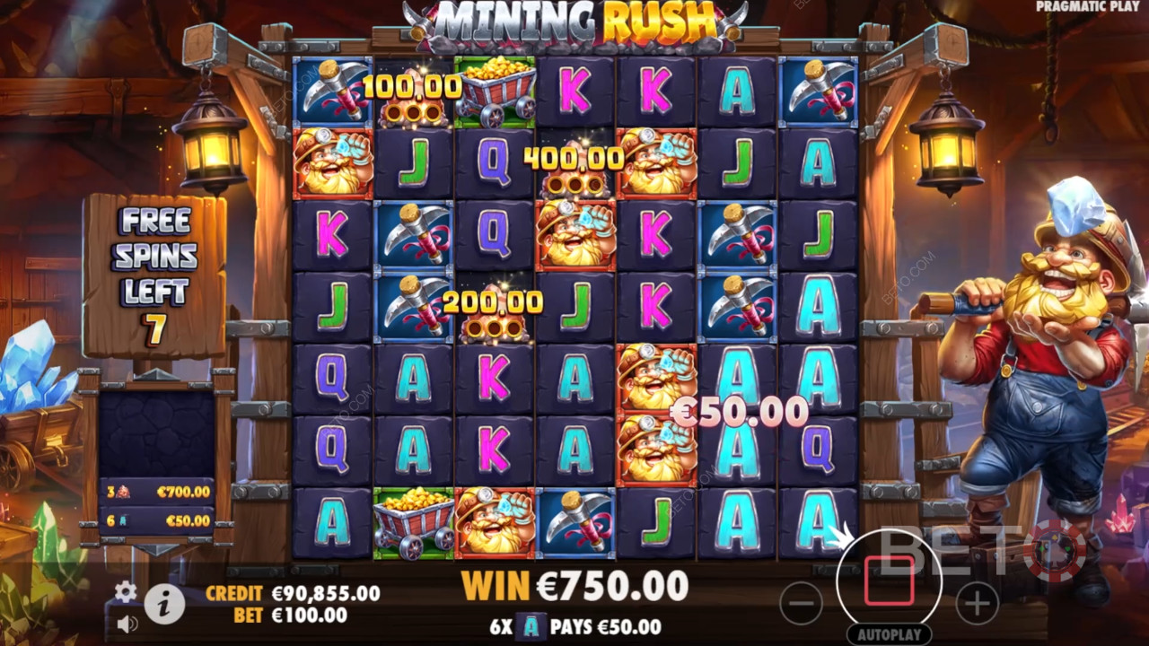 Sådan spiller du Mining Rush fra Pragmatic Play