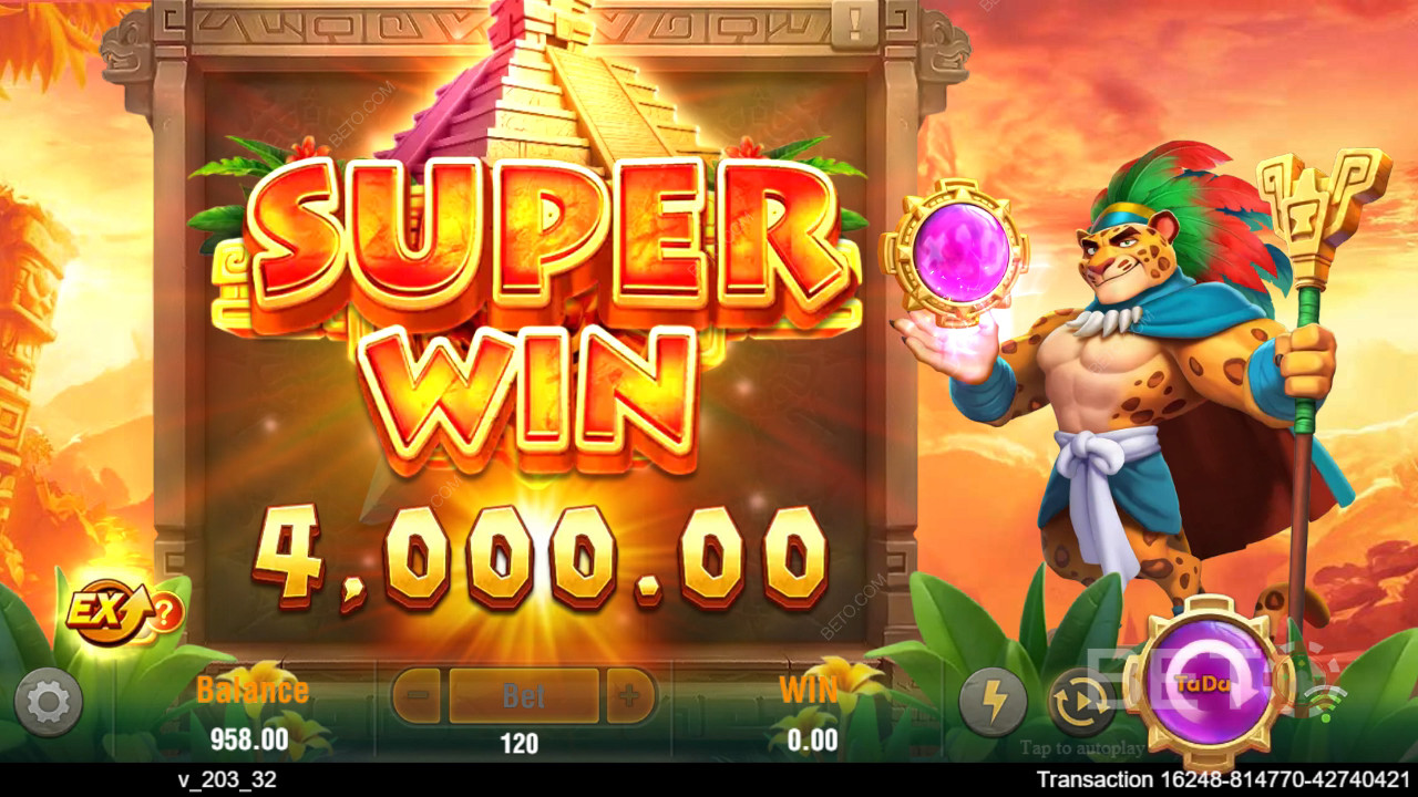 Vind 4.500x Din indsats i Lucky Jaguar Spilleautomaten!
