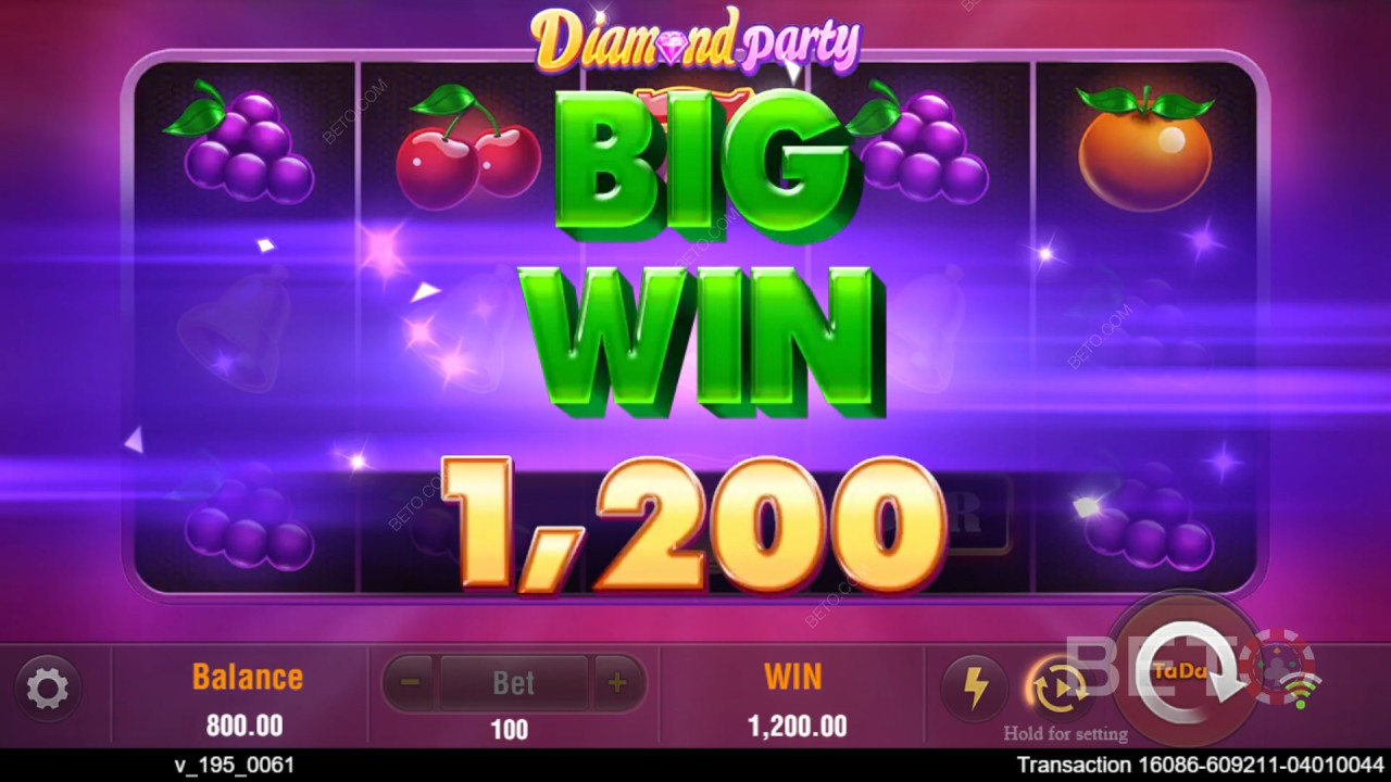 Anmeldelse af Diamond Party hos BETO
