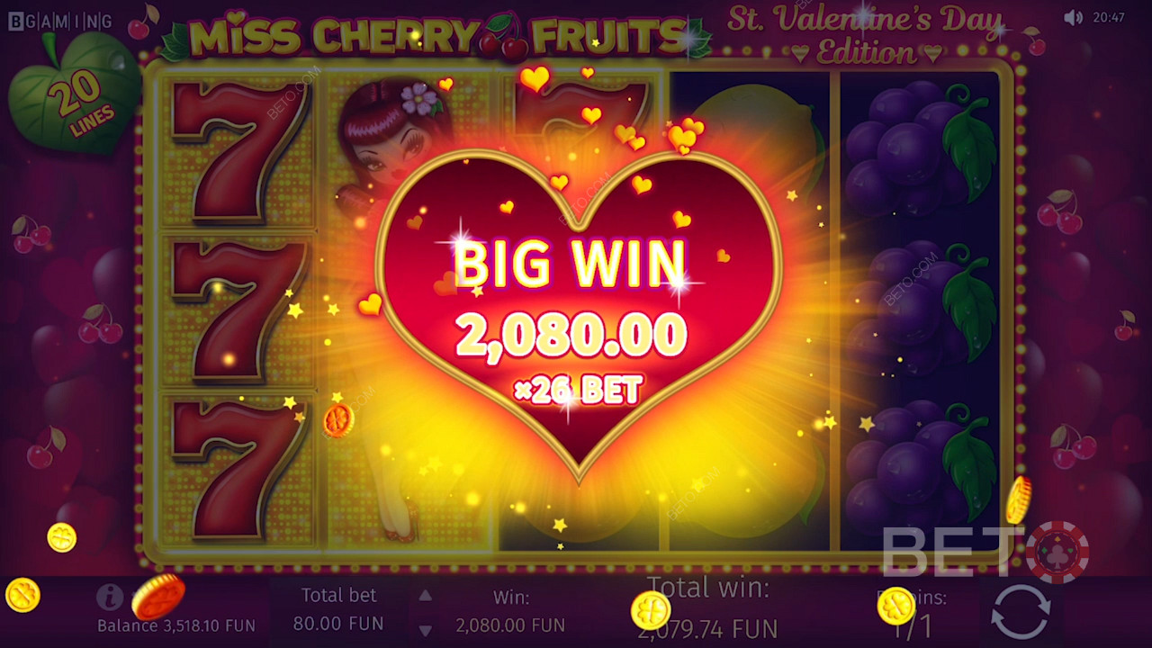Vind en stor præmie i Miss Cherry Fruits