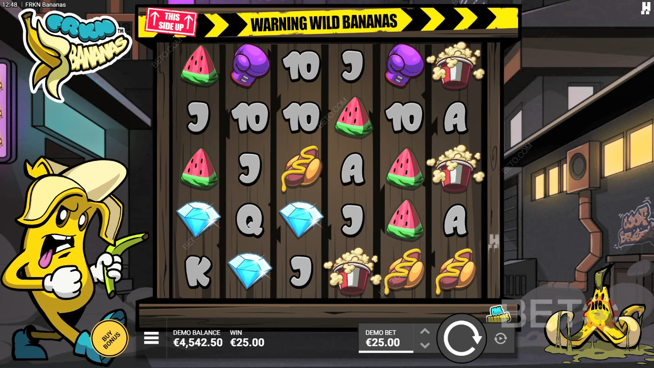 Sådan spiller du Hacksaw Gamings FRKN Bananas