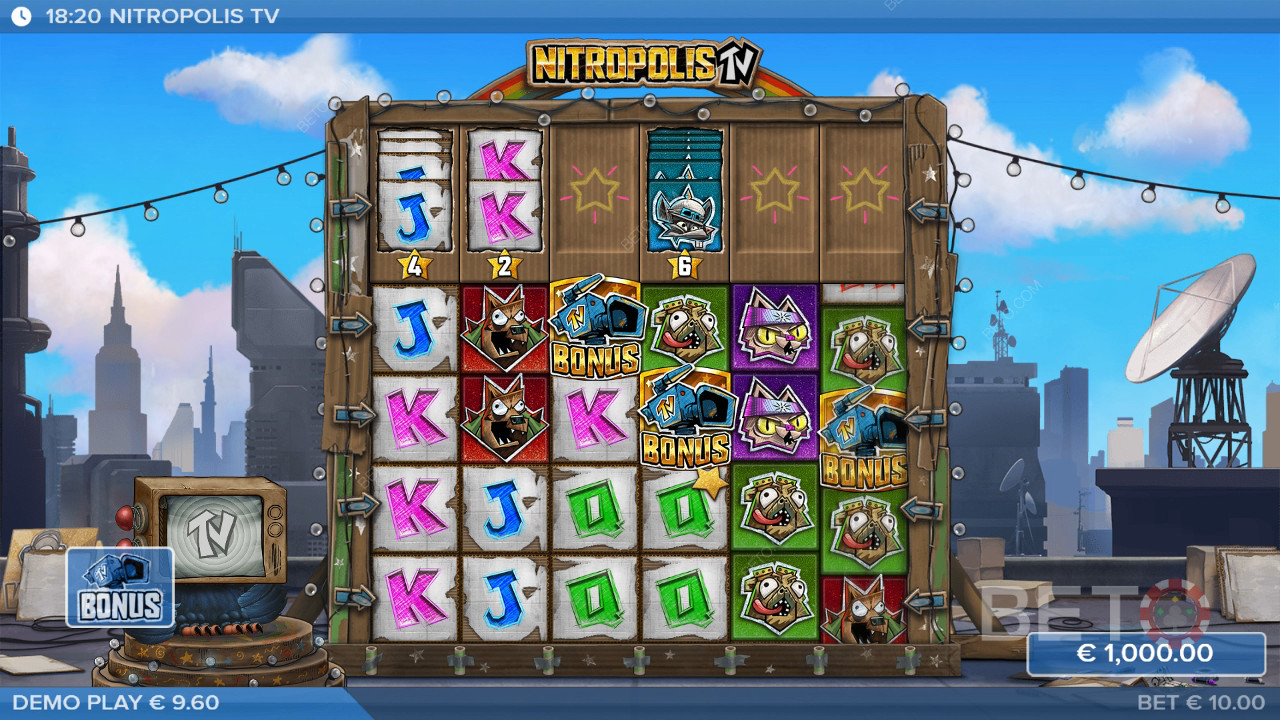 Anmeldelse af Nitropolis TV på BETO Slots