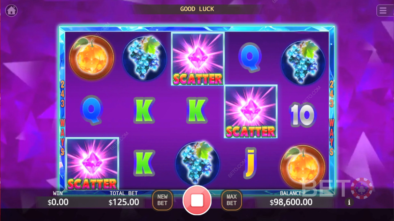 Crystal Fruits anmeldelse fra BETO Slots