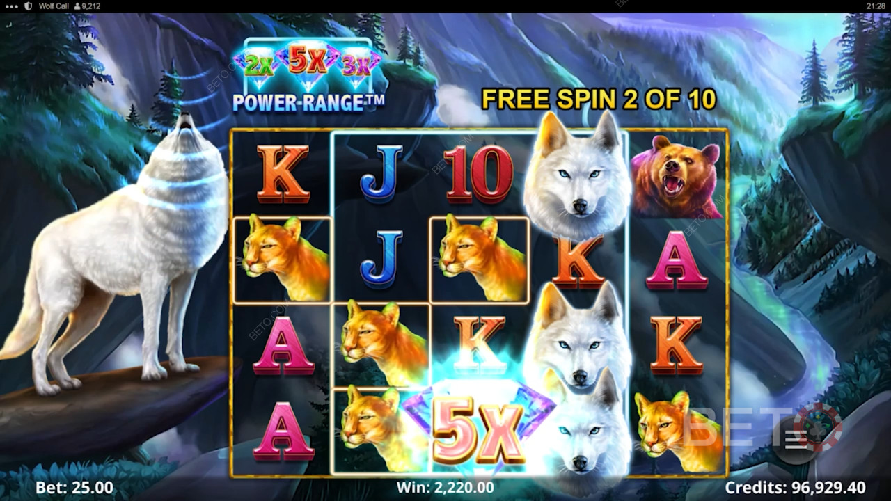 Vind en 5x gevinst i Wolf Call