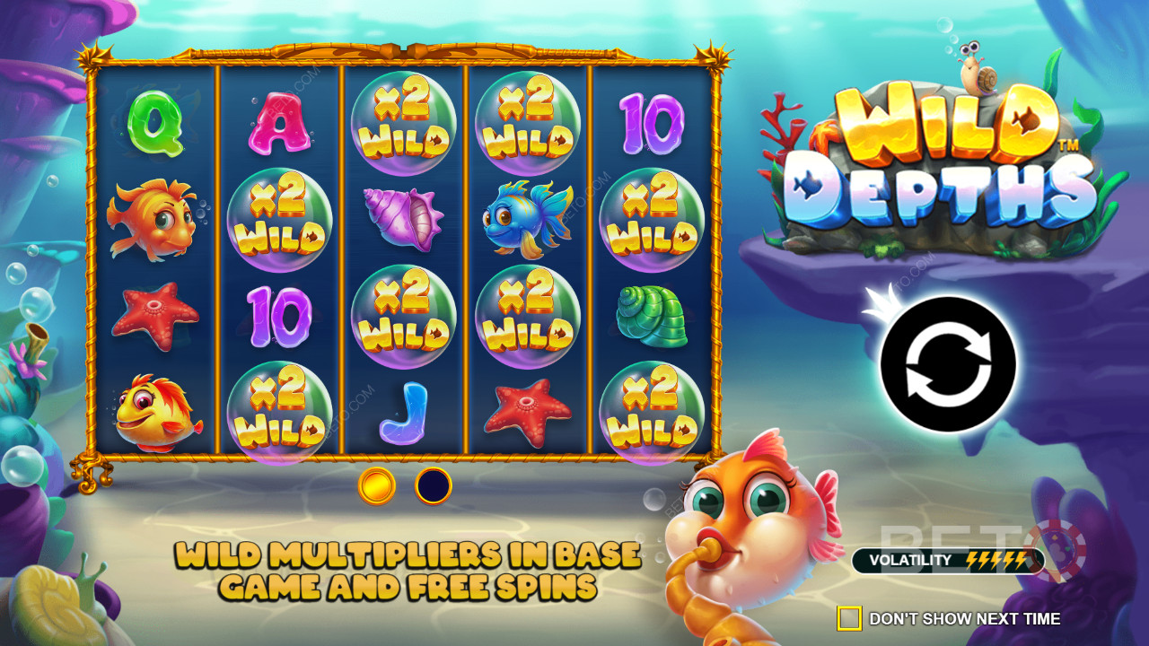 Dyk ned i Wild Depths spilleautomaten