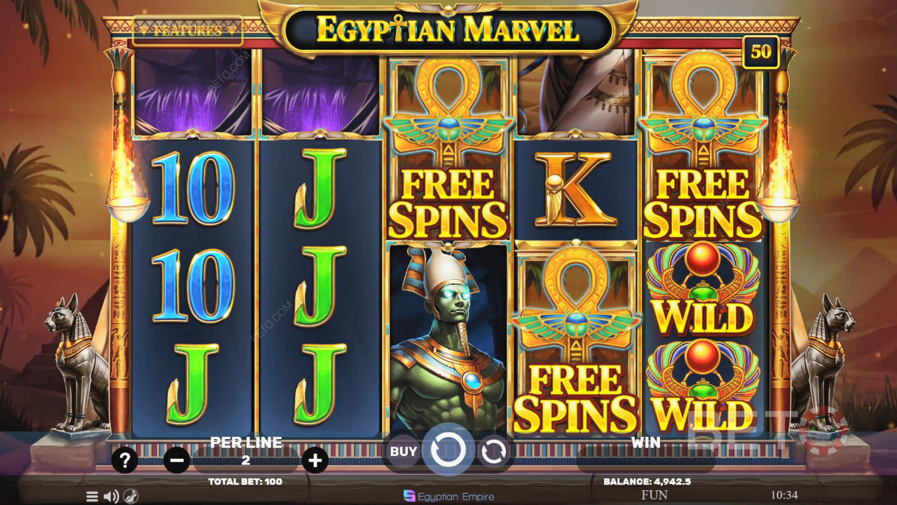 Egyptisk Mirakel: Anmeldelse fra BETO Slots