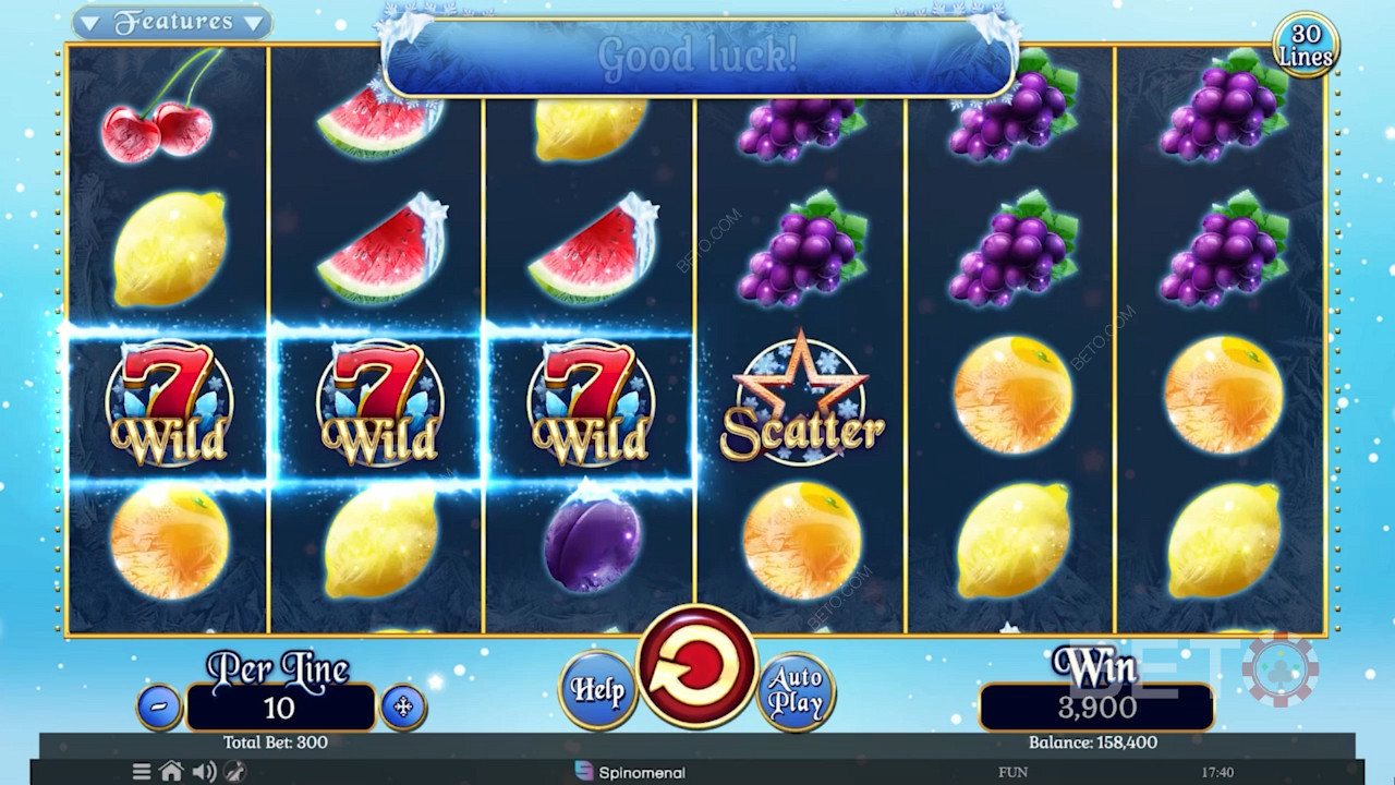 Fruits On Ice Collection 30 Lines Spil For sjov