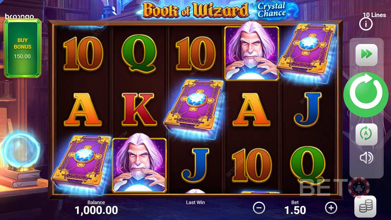 Book of Wizard: Crystal Chance Spil For sjov