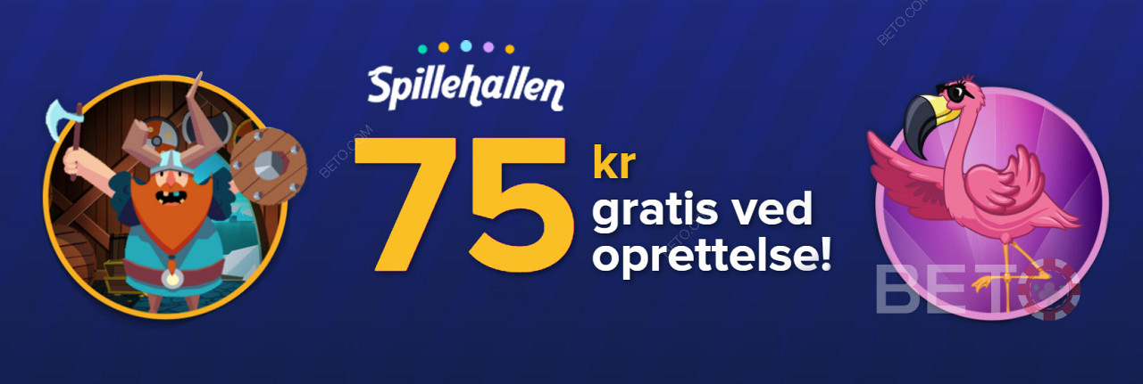 Spillehallen Bonuskode 2024 - Få 175 kr. Gratis at Spille For!