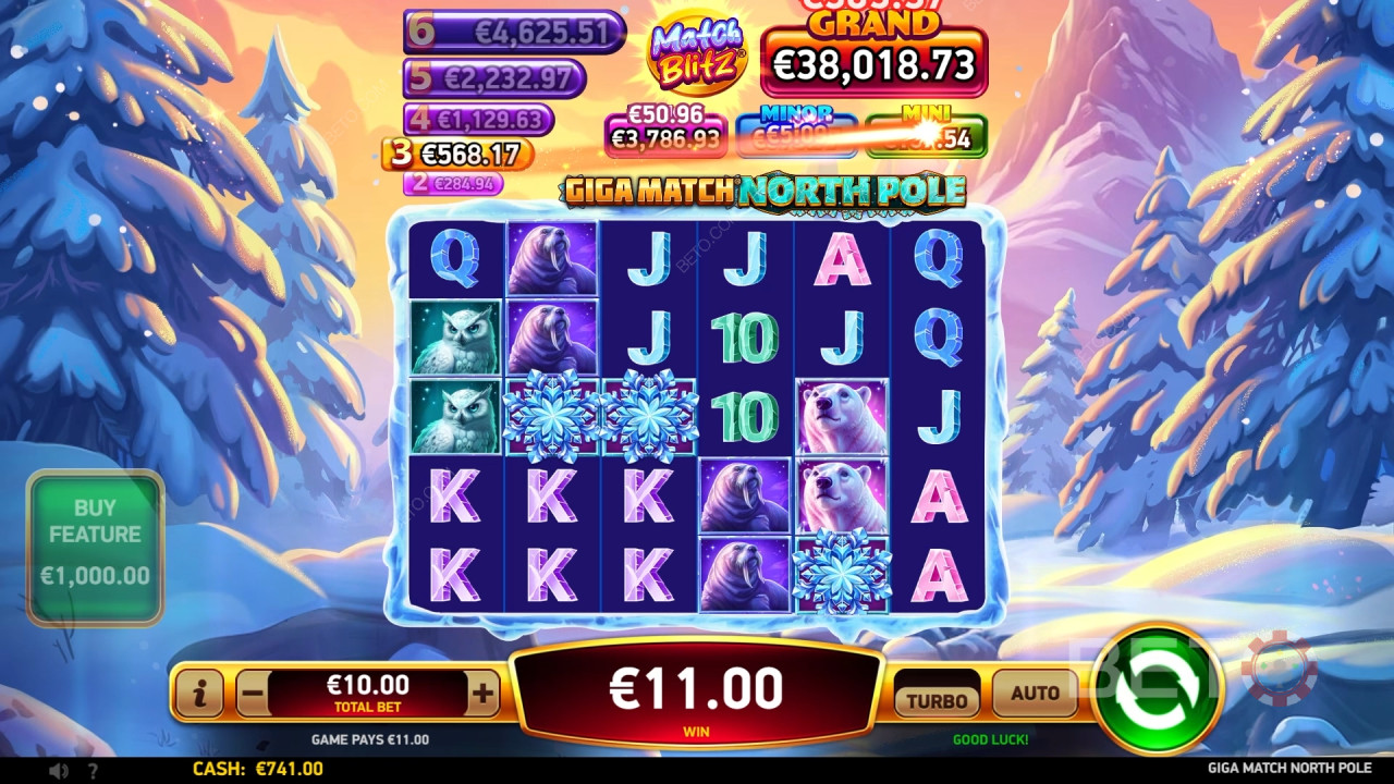 Giga Match Nordpolen: Anmeldelse fra BETO Slots