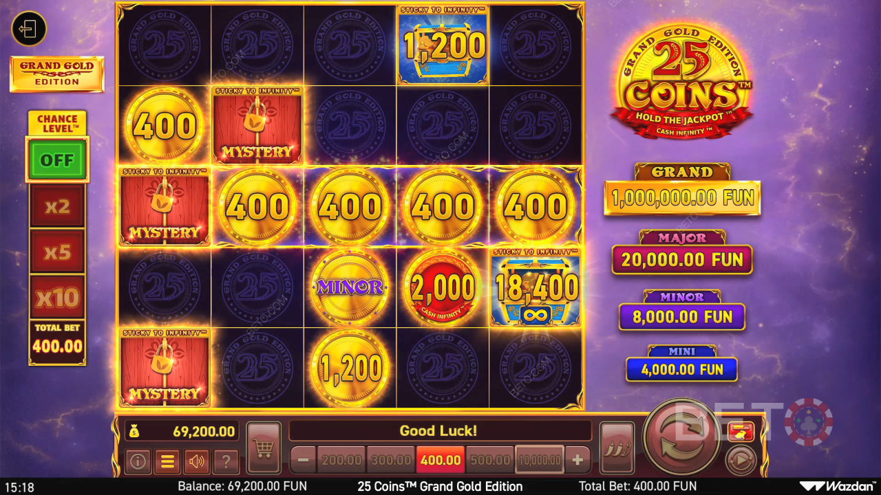 25 Coins Grand Gold Edition Anmeldelse fra BETO