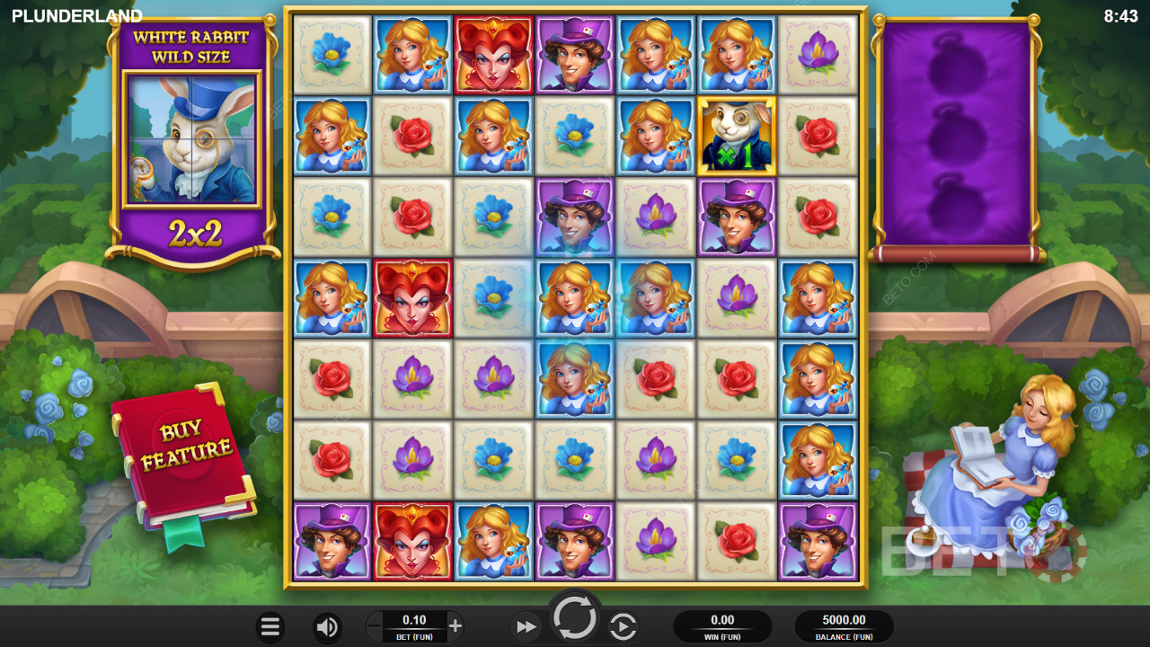 Wildsymbolet er til stede i alle spins
